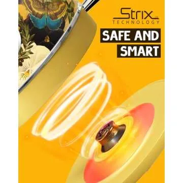 Hazel Quinn X Eduardo Recife Collaboration Electric Retro Tea Kettle with Thermometer - 1.7 Litres / 57.5 Ounces, All Stainless Steel, Fast Boiling 1200W, Cordless, BPA-free, Automatic Shut-Off