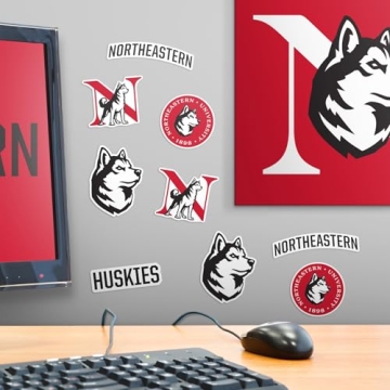 Northeastern University Spirit Stickers Variety Pack for Fans