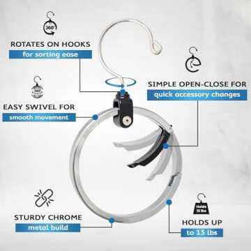 ROLLY HANGER Multipurpose Closet Organizer for Accessories