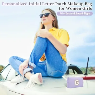 Personalized Initial Makeup Bag for Stylish Women and Girls