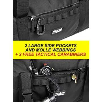 Fitdom 132L Heavy Duty XL Travel Duffel Bag for Sports