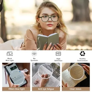 Shop FEISEDY Retro Aviator Reading Glasses - Blue Light Protection