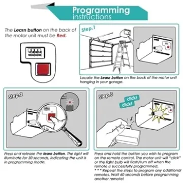 2 Garage Door Remote for Easy Sears Craftsman Control