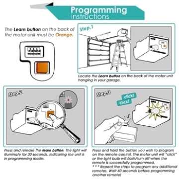 2 Garage Door Remote for Easy Sears Craftsman Control