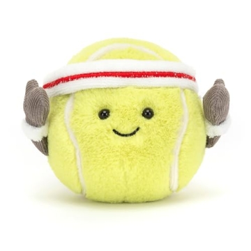Jellycat Amuseables Tennis Ball Plush Toy for Sports Fans