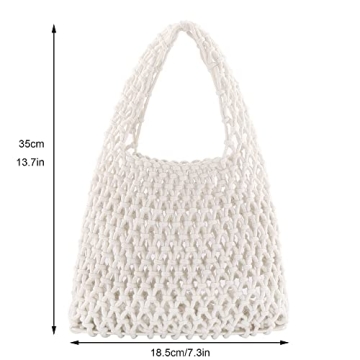 Ayliss Women Mini Clutch Handbag Cotton Crochet Beach Purse