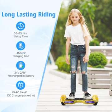 jolege Hoverboard, 6.5" Self Balancing Hoverboard Electric Scooter Hoverboard for Kids