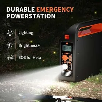 Portable Power Station 300W 288Wh Solar Generator With 60W USB-C PD Output 110V Pure Sine Wave AC Outlet Backup Lithium Battery Pack Fast Charge Protable Generator For Camping Outdoor Home