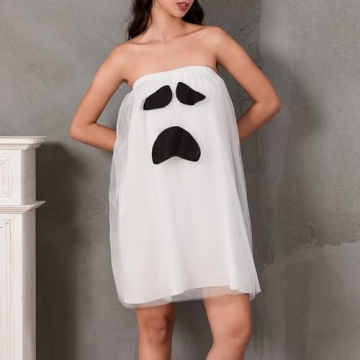 SOLILOQUY Women's Halloween Ghost Costume Dress Cosplay