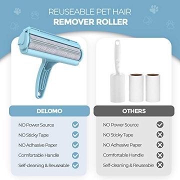 Effortless Pet Hair Removal with DELOMO Roller