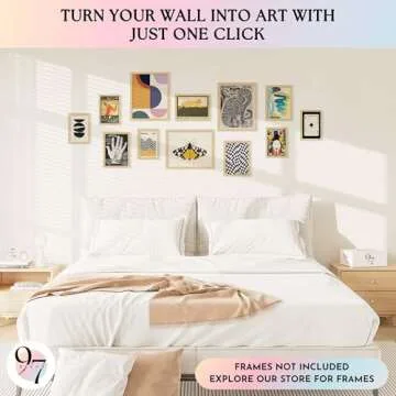 97 Decor Vintage Eclectic Wall Art Collage - Maximalist Decor Modern Art Prints For Wall Decor, Eclectic Home Decor Aesthetic, Cool Funky Decor Retro Bauhaus Posters Set For Dorm Bedroom (Unframed)