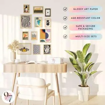 97 Decor Vintage Eclectic Wall Art Collage - Maximalist Decor Modern Art Prints For Wall Decor, Eclectic Home Decor Aesthetic, Cool Funky Decor Retro Bauhaus Posters Set For Dorm Bedroom (Unframed)