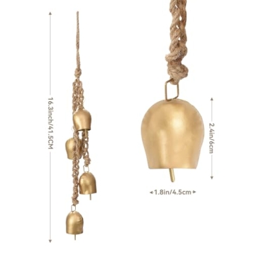 Vintage Christmas Bells Decorative 2 Pack