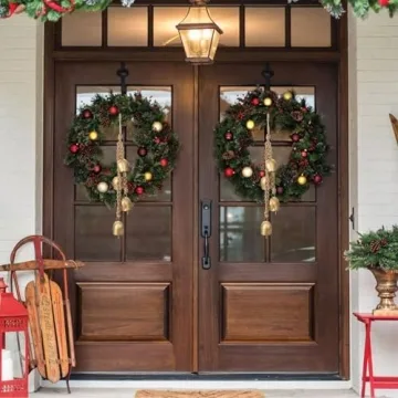 Vintage Christmas Bells Decorative 2 Pack