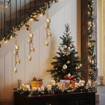 Vintage Christmas Bells Decorative 2 Pack