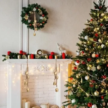 Vintage Christmas Bells Decorative 2 Pack