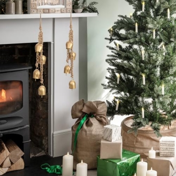 Vintage Christmas Bells Decorative 2 Pack