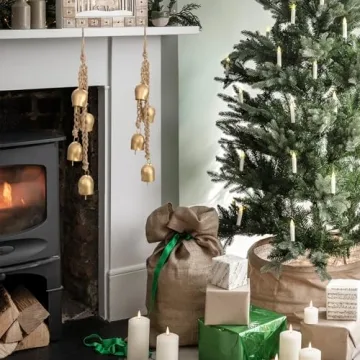 Vintage Christmas Bells Decorative 2 Pack