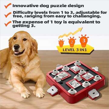 KADTC Dog Puzzle Toy for Small/Medium/Large Dogs Mental Stimulation Boredom Busters Puppy Brain Toys...