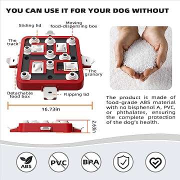 KADTC Dog Puzzle Toy for Small/Medium/Large Dogs Mental Stimulation Boredom Busters Puppy Brain Toys Keep Busy Enrichmen FQPH