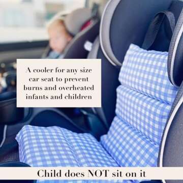 Little Bum Coolers Original Car Seat Cooler Washable Insulated Ice Pack Infant Car Seat Cooling Cush...