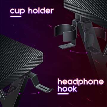 MOTPK L Shaped Gaming Desk for Ultimate Gaming Setup