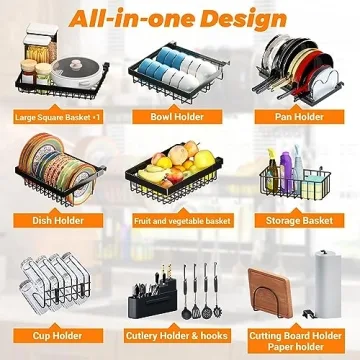 ADBIU Over Sink Dish Drying Rack for Space-Saving Kitchen