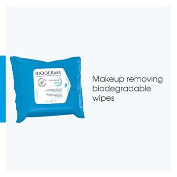 Bioderma Hydrabio H2O Biodegradable Wipes for All Skin Types