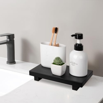 Natural Handmade Pine Wood Soap Dispenser Tray for Kitchen