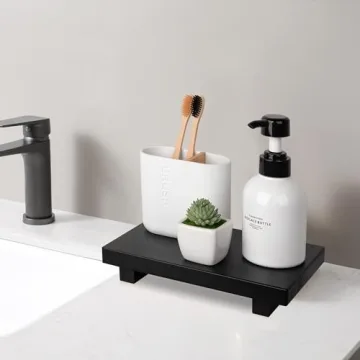 Natural Handmade Pine Wood Soap Dispenser Tray for Kitchen