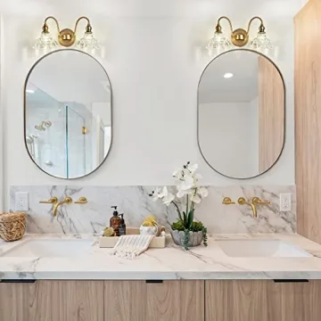 TLOLGT Antique 2-Light Wall Sconce Elegant Bathroom Light