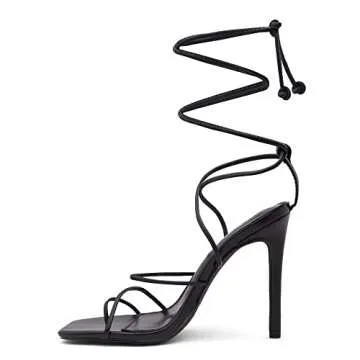 Stylish Shoe Land SL-Finely Lace-Up Heels for Women