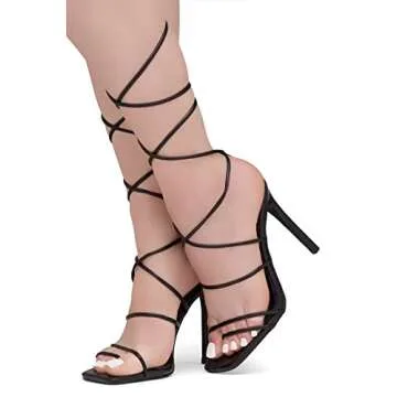 Stylish Shoe Land SL-Finely Lace-Up Heels for Women