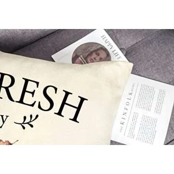 4TH Emotion Fall Decor Pillow Covers Set of 4 - Gray Pumpkin Farmhouse Throw Pillows for Your Autumn...