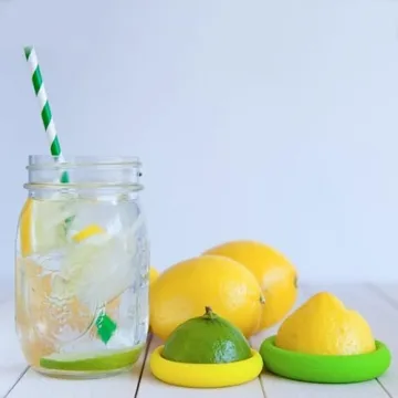 Eco-Friendly Food Huggers Set of 2 Reusable Silicone Savers