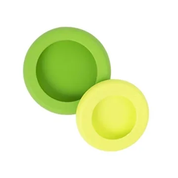 Eco-Friendly Food Huggers Set of 2 Reusable Silicone Savers