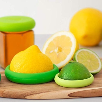 Eco-Friendly Food Huggers Set of 2 Reusable Silicone Savers