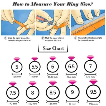 KOHOTA Stylish 6PCS Gold Plated Chunky Rings Set for Women