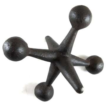 GSM Cast Iron Jack Retro Decorative Home Accents -Paperweight - Doorstop