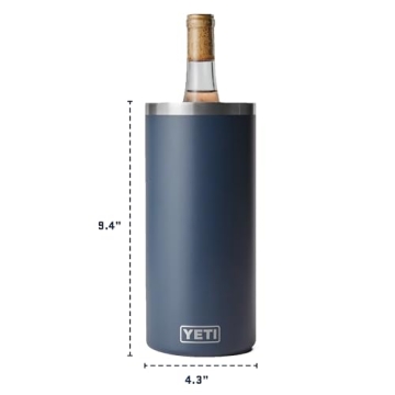 YETI Rambler Wine Chiller Navy Fits Most Bottles