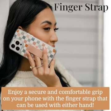 WALLI CASES for iPhone 14 Pro Case - Phone Case with Card Holder - Wallet Phone Case with Card Slots, Kickstand & Finger Strap - Vegan Leather - Cute Phone Cases Compatible with iPhone 14 Pro