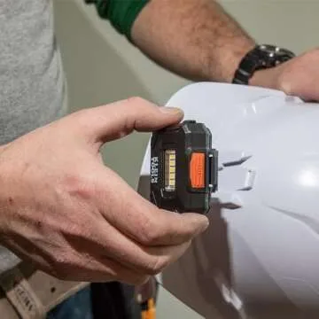 Klein Tools 56049 Rechargeable Headlamp / LED Lights, Adjustable Fabric Strap with Marker / Pencil Holder, 260 Lumens, for Work and Outdoors