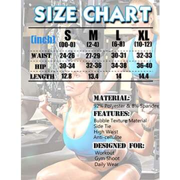 AEEZO Sexy Booty Shorts for Women Butt Lift TIK TOK Leggings Shorts Scrunch Workout High Waisted Textured Hot Pants