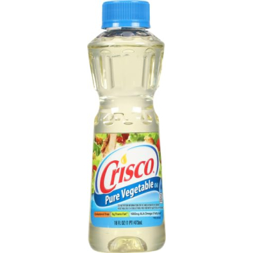 Crisco Pure Vegetable Oil 16oz for Healthy Cooking