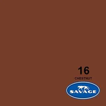 Savage Seamless Photography Backdrop - Chestnut Color - USA Made