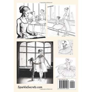 Ballet in Bloom: A Coloring Journey Through the Dance World: Ballet Colouring And Diary Notebook