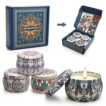 Aromatherapy Scented Candle Gift Set - 4 Pack