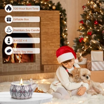 Aromatherapy Scented Candle Gift Set - 4 Pack