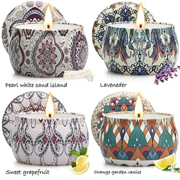 Aromatherapy Scented Candle Gift Set - 4 Pack