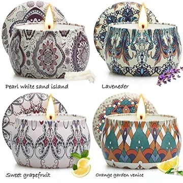 Aromatherapy Scented Candle Gift Set - 4 Pack